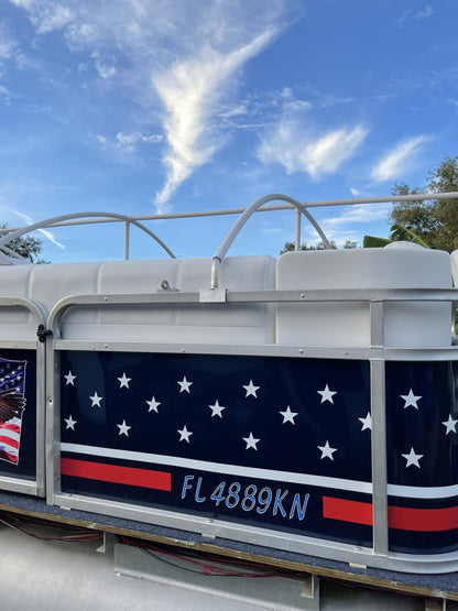 Pontoon Boat Canvas Solution 12'-18' with 6" Rise