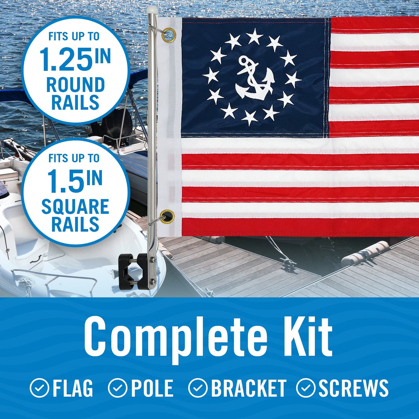 Anchor Boat Flag Yacht Ensign