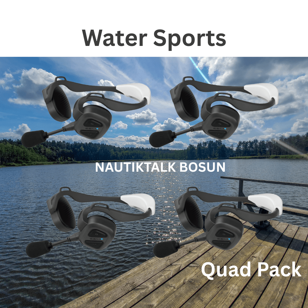 NAUTITALK BOSUN Waterproof Floating Headsets QUAD PACK
