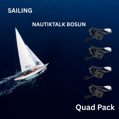 NAUTITALK BOSUN Waterproof Floating Headsets QUAD PACK