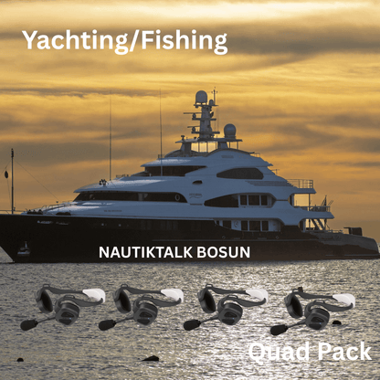 NAUTITALK BOSUN Waterproof Floating Headsets QUAD PACK