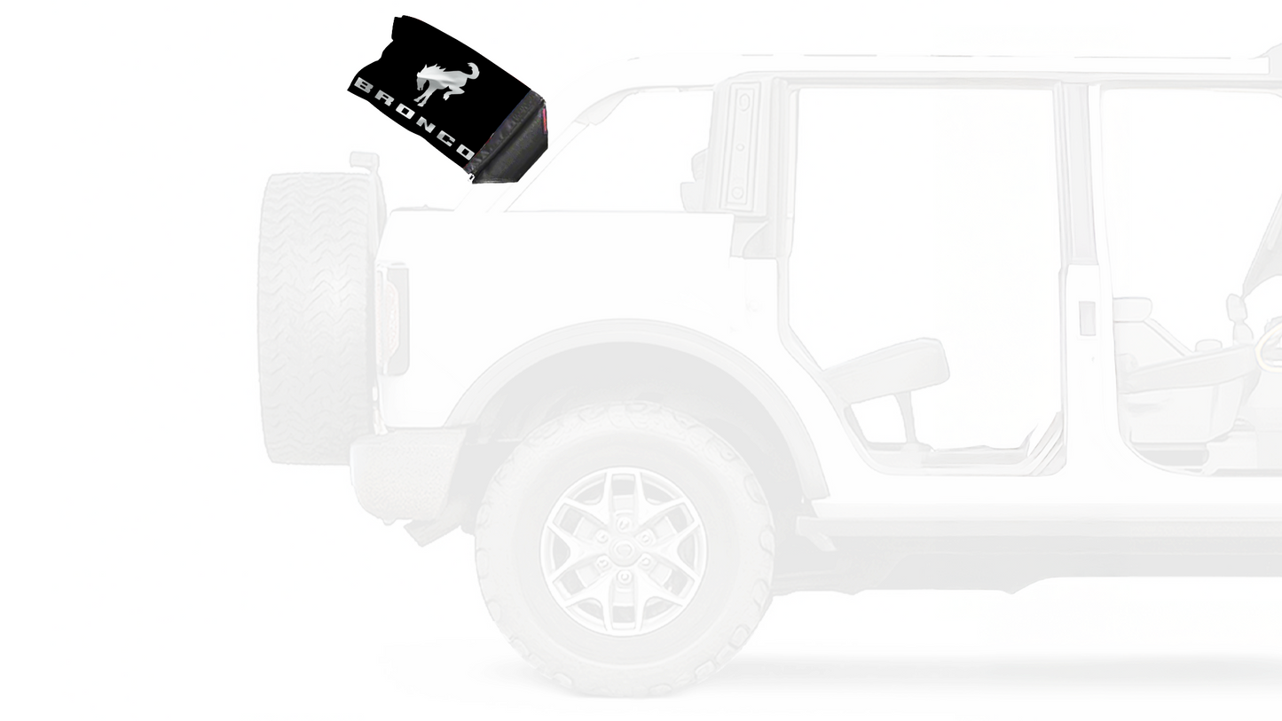 Bucking Bronco 12"x18" Forever Wave Flag for Bronco