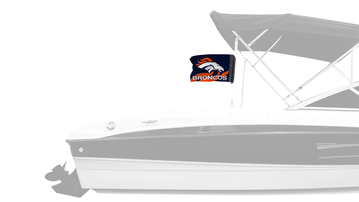 Denver Broncos 11"x17" Forever Wave Flag