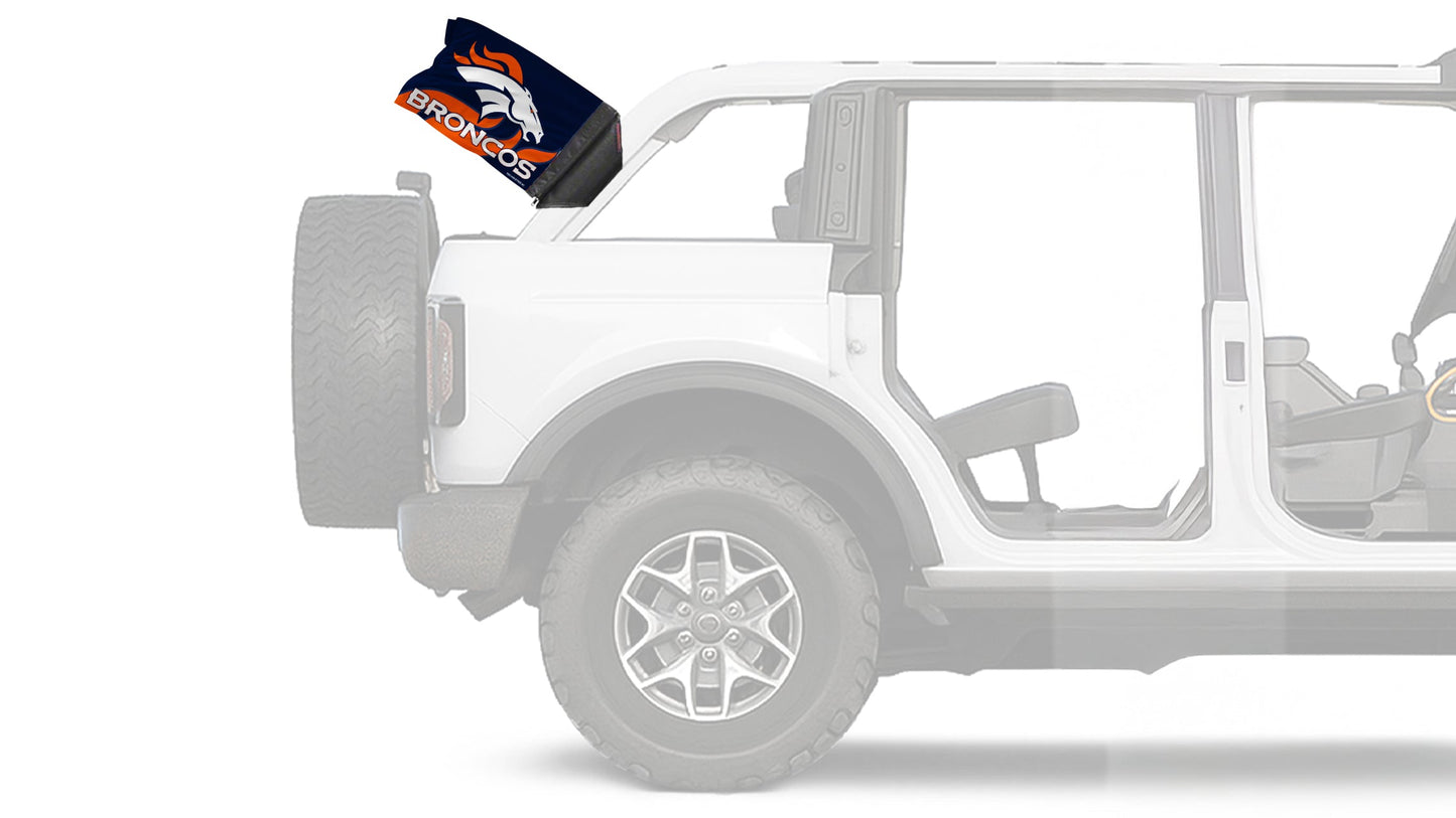 Denver Broncos 11"x17" Forever Wave Flag for Bronco
