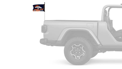 Denver Broncos 11"x17" Forever Wave Flag for Jeep Wrangler JL 2-Door 2018-Present