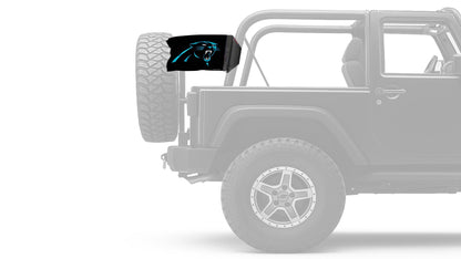 Carolina Panthers 11"x17" Forever Wave Flag for Jeep Wrangler CJ-7 and CJ-8 1976-1986