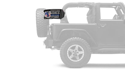 Krawl'n For The Fallen 12"x18" Forever Wave Flag for Jeep Wrangler JK 2-Door 2007-2018