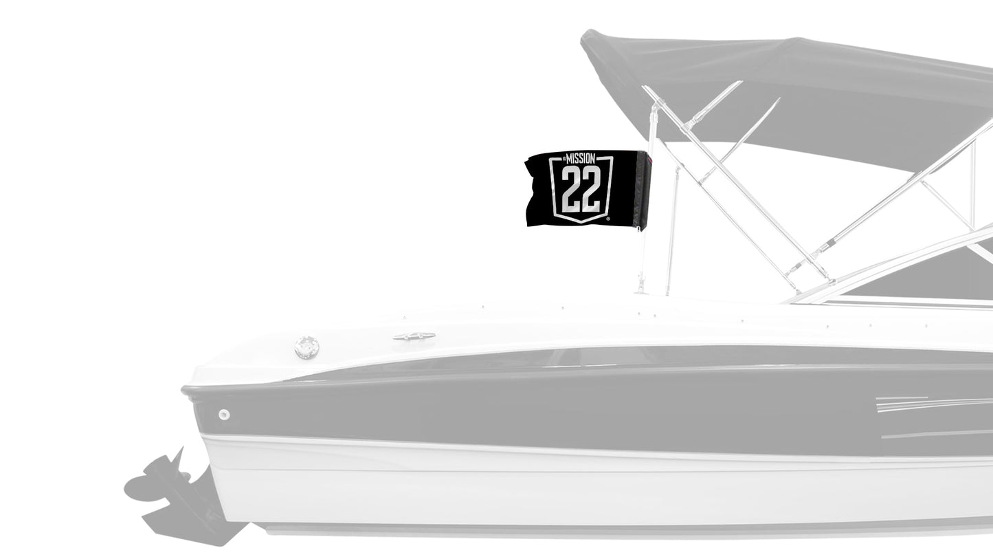 Mission 22 12"x18" Forever Wave Flag