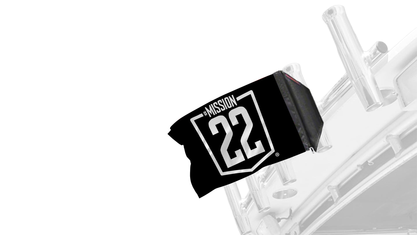 Mission 22 12"x18" Forever Wave Flag