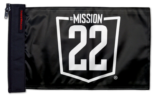Mission 22 12"x18" Forever Wave Flag for Jeep Wrangler JL 2-Door 2018-Present