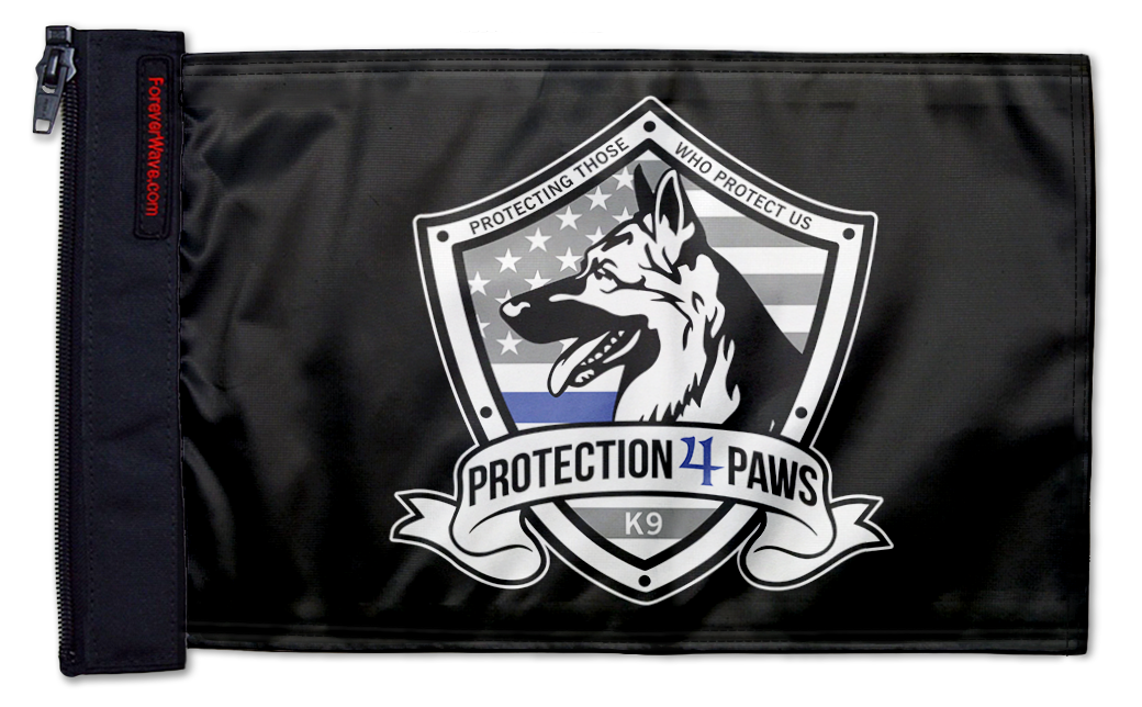 Protection4Paws 12"x18" Forever Wave Flag for Jeep Wrangler LJ 2003-2006