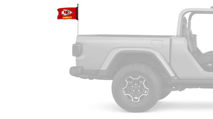 Kansas City Chiefs 11"x17" Forever Wave Flag for Jeep Wrangler JL 2-Door 2018-Present