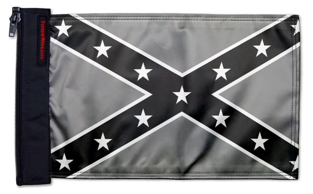Confederate Subdued 12"x18" Forever Wave Flag for Jeep Wrangler LJ 2003-2006