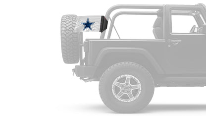 Dallas Cowboys White 11"x17" Forever Wave Flag for Jeep Wrangler JK 2-Door 2007-2018