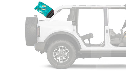 Miami Dolphins 11"x17" Forever Wave Flag for Bronco