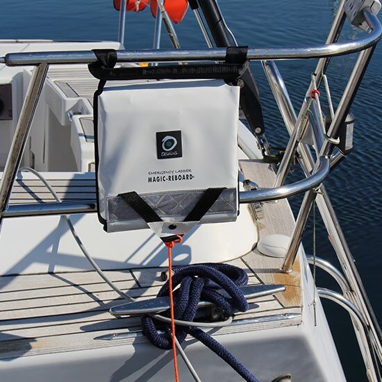 Emergency Boat Ladder - Quick Re-board- 11 Steps Hard Rungs