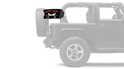 Happy Hour Martinis 12"x18" Forever Wave Flag for Jeep Wrangler LJ 2003-2006