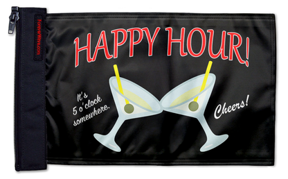 Happy Hour Martinis 12"x18" Forever Wave Flag for Jeep Wrangler LJ 2003-2006