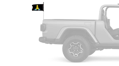Emoji Praying Hands 12"x18" Forever Wave Flag for Jeep Wrangler CJ-7 and CJ-8 1976-1986