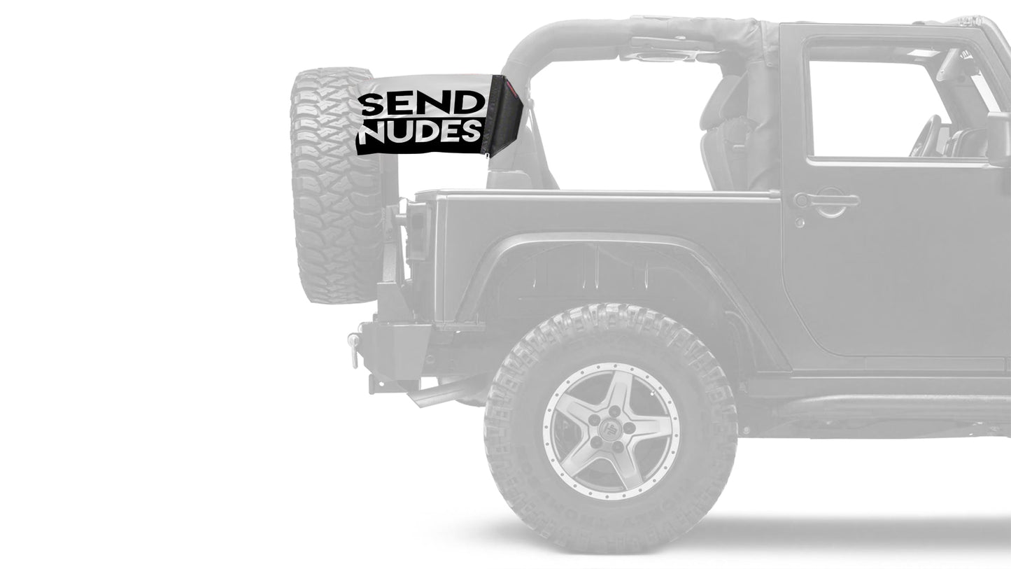 Send Nudes 12"x18" Forever Wave Flag for Jeep Wrangler YJ 1986-1995