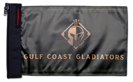Gulf Coast Gladiators 11"x17" Forever Wave Flag for Jeep Wrangler TJ 1996-2006