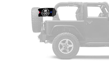 2A We The People 12"x18" Forever Wave Flag for Jeep Wrangler YJ 1986-1995