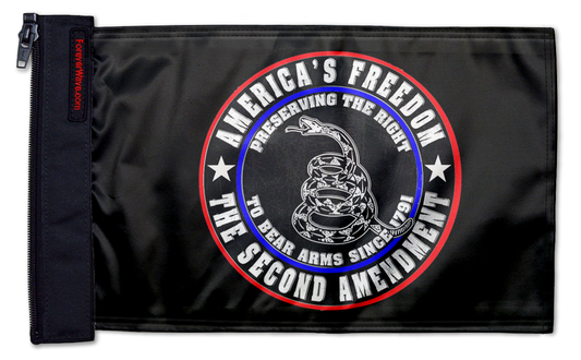 2nd Amendment 12"x18" Forever Wave Flag for Jeep Wrangler YJ 1986-1995