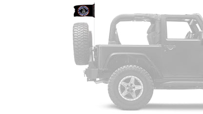 2nd Amendment 12"x18" Forever Wave Flag for Jeep Wrangler LJ 2003-2006