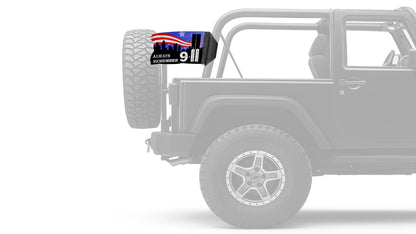 911 Tribute 12"x18" Forever Wave Flag for Jeep Wrangler JL 2-Door 2018-Present