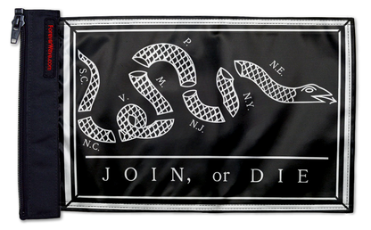 Franklin Join or Die 12"x18" Forever Wave Flag for Bronco