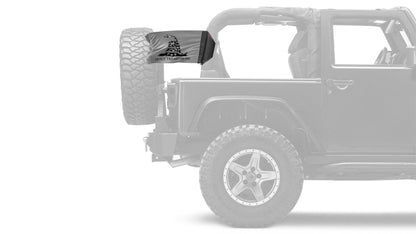 Gadsden Subdued 12"x18" Forever Wave Flag for Jeep Wrangler JLU 4-Door 2018-Present