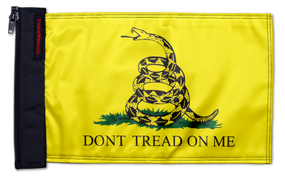 Gadsden "Don't Tread On Me" 12"x18" Forever Wave Flag for Jeep Wrangler JK 2-Door 2007-2018