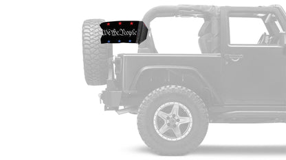 We The People 12"x18" Forever Wave Flag for Jeep Wrangler JLU 4-Door 2018-Present