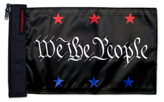 We The People 12"x18" Forever Wave Flag for Jeep Wrangler CJ-7 and CJ-8 1976-1986