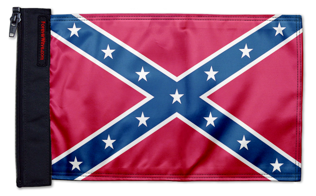 Confederate 12"x18" Forever Wave Flag for Jeep Wrangler JL 2-Door 2018-Present