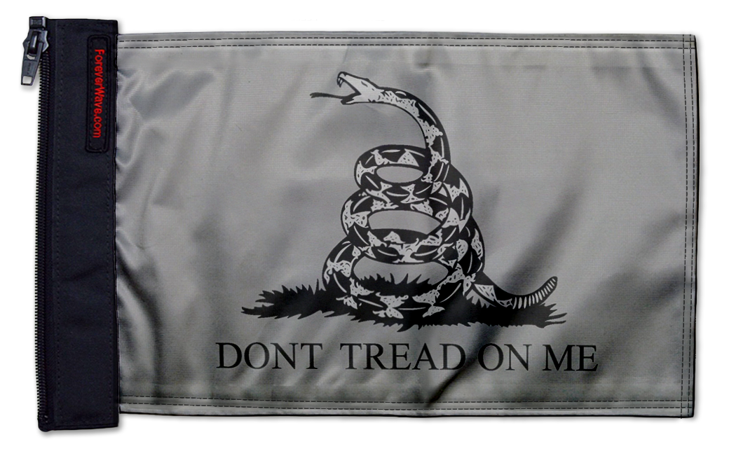 Gadsden Subdued 12"x18" Forever Wave Flag for Jeep Wrangler JKU 4-Door 2007-2018