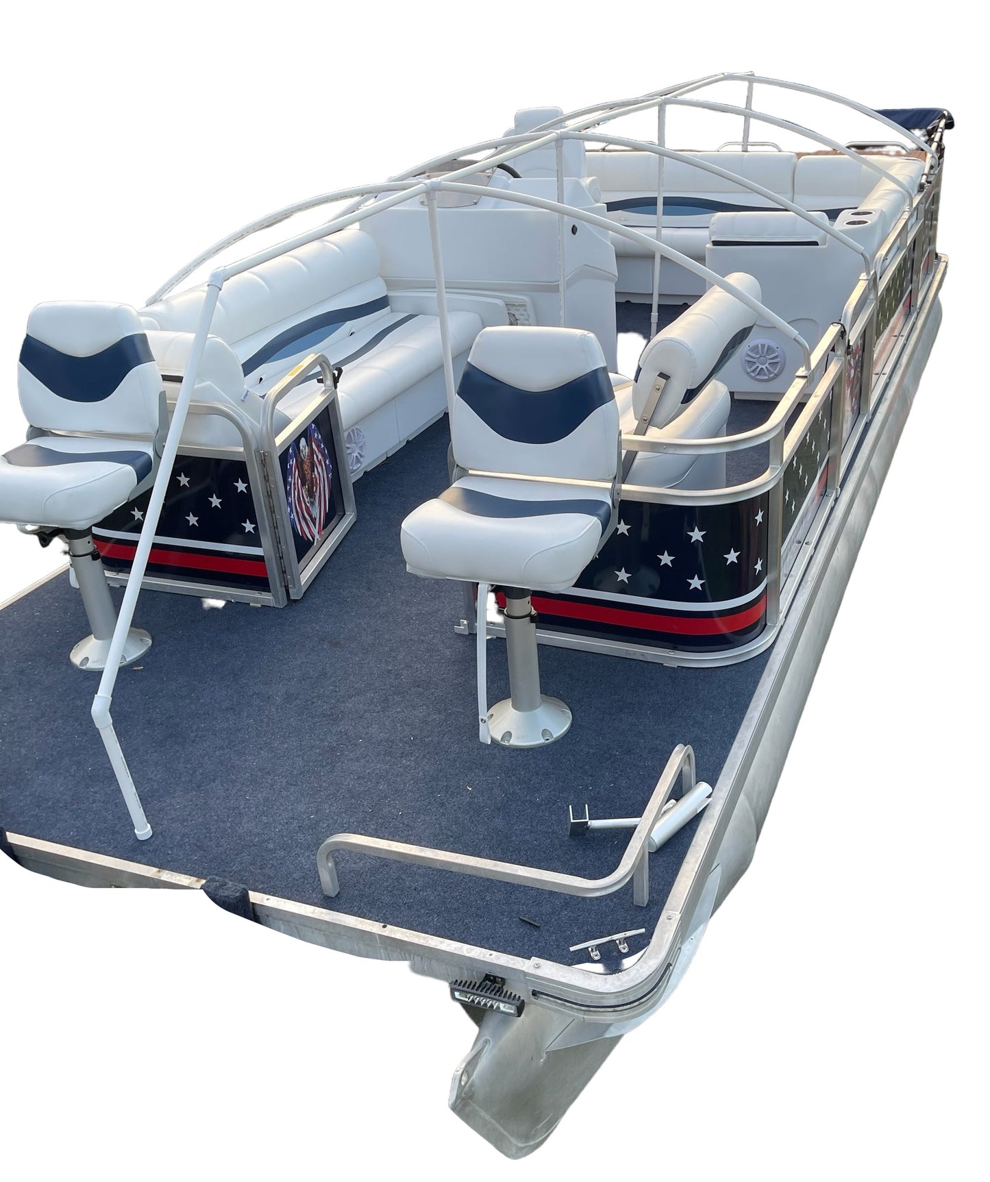 Pontoon Boat Canvas Solution 22'-26' with 6" Rise