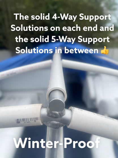 18′-22′ Ultimate Pontoon Boat Canvas Solution with 9″ Rise with 18 Gator Bites