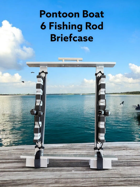 Pontoon Boat 6 Fishing Rod Briefcase