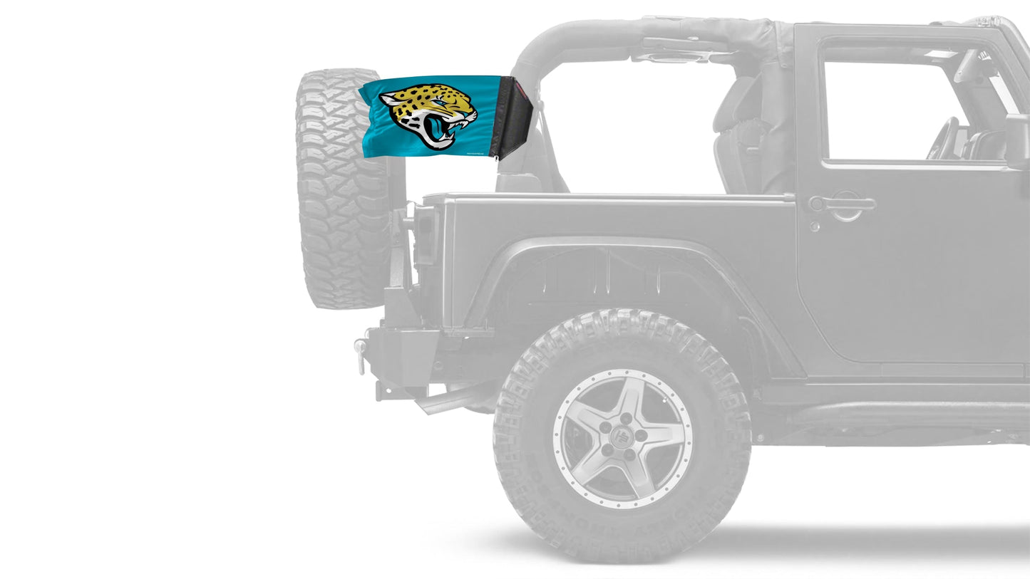 Jacksonville Jaguars 11"x17" Forever Wave Flag for Jeep Wrangler YJ 1986-1995