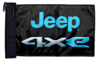 Jeep 4Xe 12"x18" Forever Wave Flag for Jeep Wrangler JL 2-Door 2018-Present