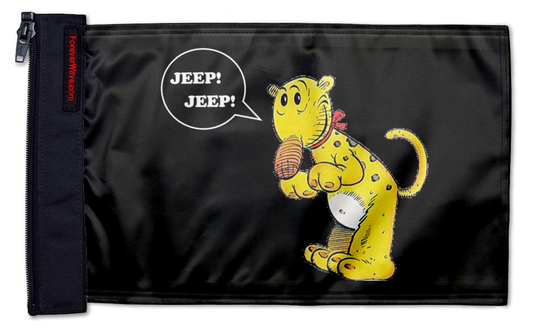 Eugene The Jeep 12"x18" Forever Wave Flag for Jeep Wrangler JLU 4-Door 2018-Present