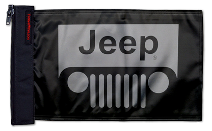 Jeep Grill 12"x18" Forever Wave Flag for Jeep Wrangler JL 2-Door 2018-Present