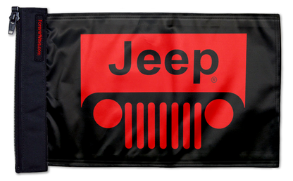 Jeep Grill 12"x18" Forever Wave Flag for Jeep Wrangler JL 2-Door 2018-Present