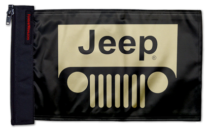 Jeep Grill 12"x18" Forever Wave Flag for Jeep Wrangler JL 2-Door 2018-Present