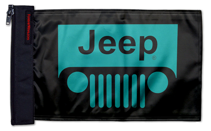 Jeep Grill 12"x18" Forever Wave Flag for Jeep Wrangler JL 2-Door 2018-Present