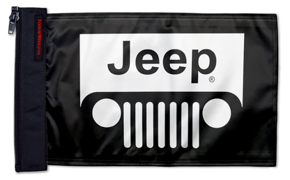 Jeep Grill 12"x18" Forever Wave Flag for Jeep Wrangler JL 2-Door 2018-Present