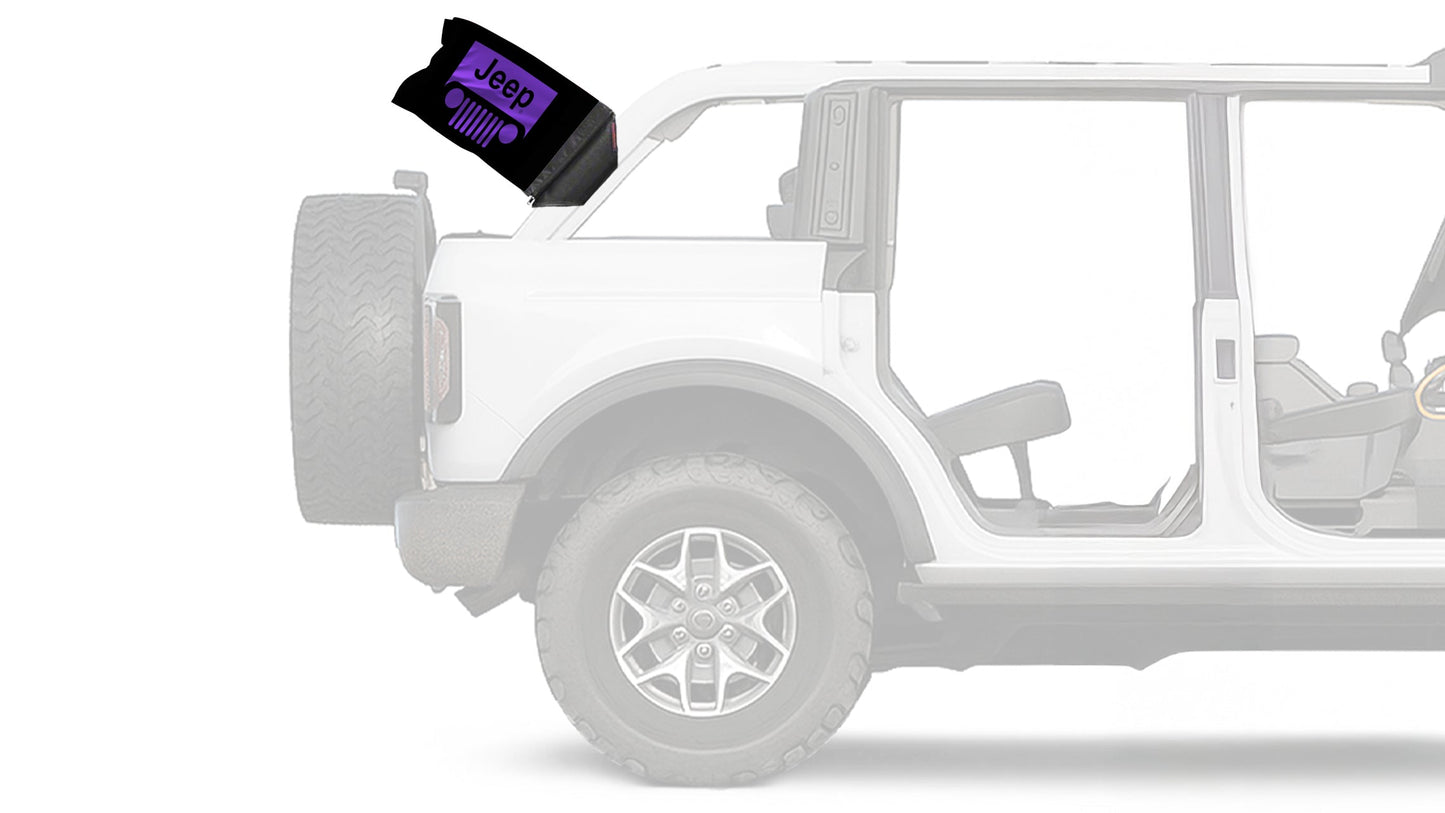 Jeep Grill 12"x18" Forever Wave Flag for Bronco
