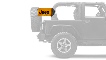 Jeep Safety Orange SQ12"x18" Forever Wave Flag for Jeep Wrangler JK 2-Door 2007-2018