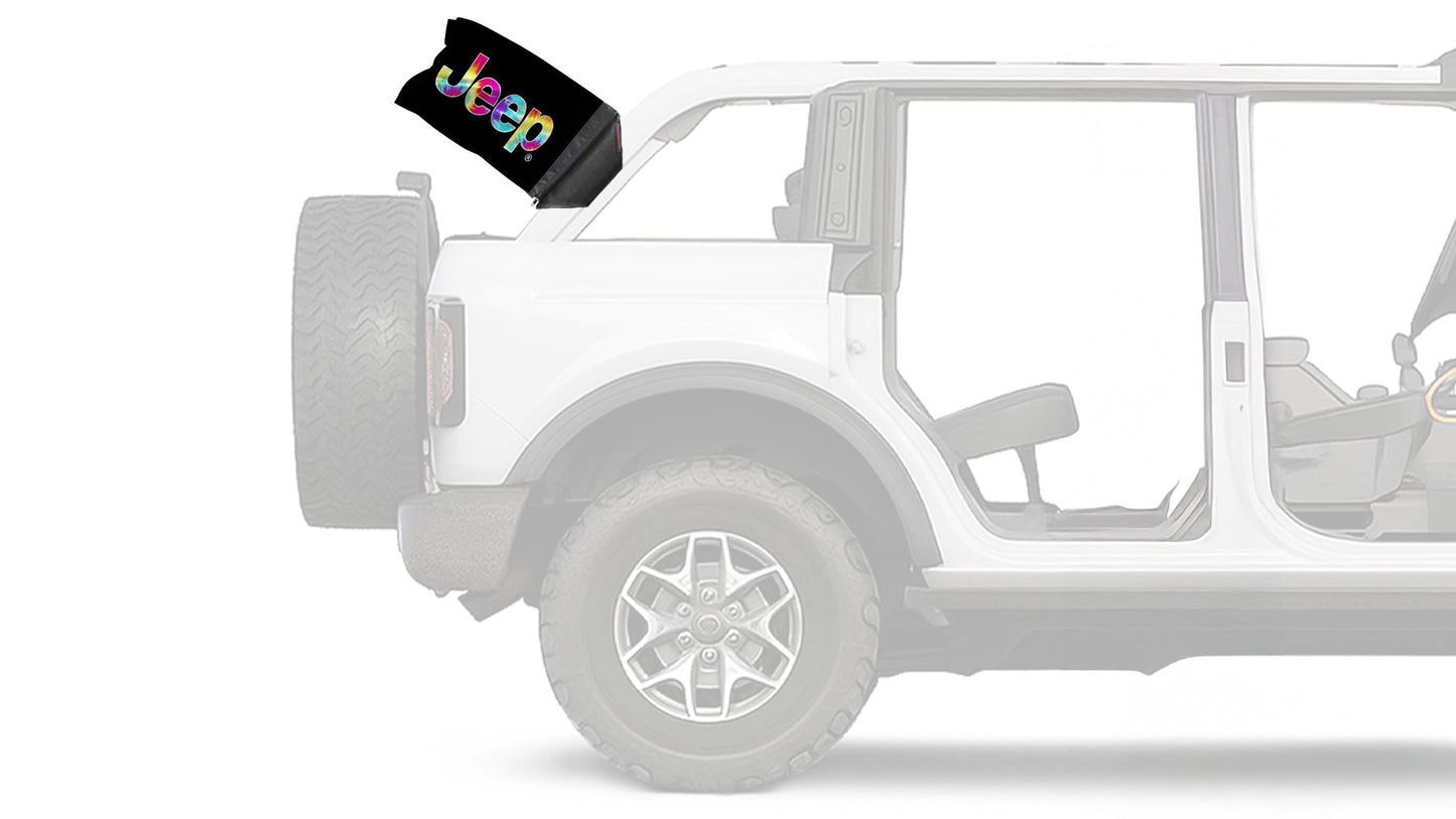 Jeep Tie Dye 12"x18" Forever Wave Flag